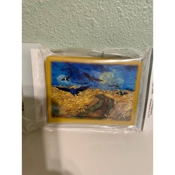Pokemon Center x Van Gogh Museum Corviknight 65 Card Sleeves New Sealed RARE - Picture 2 of 3
